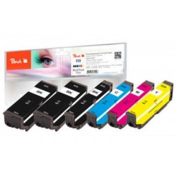 Peach 0F320142 cartouche d'encre 6 pièce(s) Compatible Rendement standard Bleu, Cyan, Magenta, Jaune