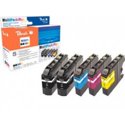 Peach 0F319796 cartouche d'encre 5 pièce(s) Compatible Bleu, Cyan, Magenta, Jaune