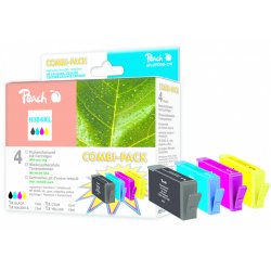 Peach PI300-370 cartouche d'encre 4 pièce(s) Rendement élevé (XL) Noir, Cyan, Magenta, Jaune