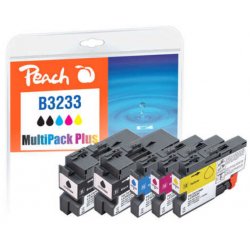 Peach LC-3233 cartouche d'encre 5 pièce(s) Noir, Cyan, Magenta, Jaune