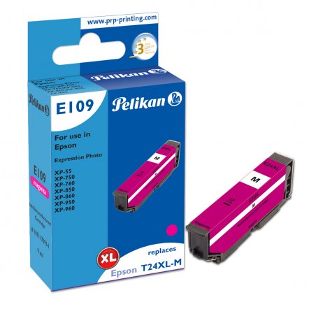 Pelikan E109 cartouche d'encre 1 pièce(s) Compatible Rendement élevé (XL) Magenta