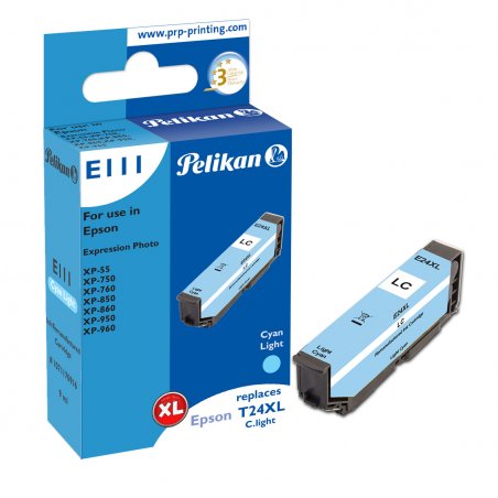 Pelikan E111 cartouche d'encre 1 pièce(s) Compatible Rendement élevé (XL) Cyan clair
