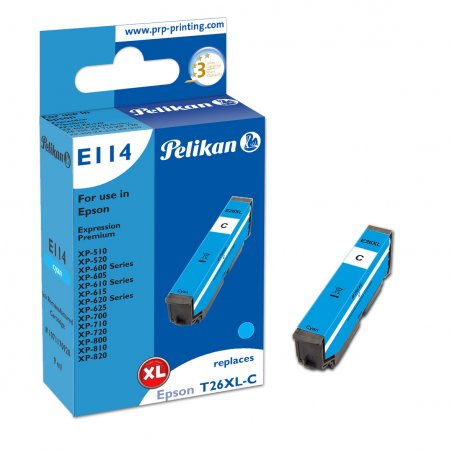 Pelikan E114 cartouche d'encre 1 pièce(s) Compatible Rendement élevé (XL) Cyan
