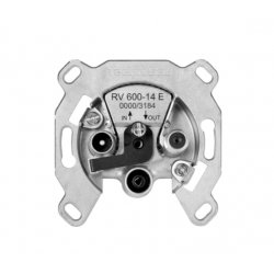 TechniSat 0000/3184 prise de courant SAT + TV + Radio Argent