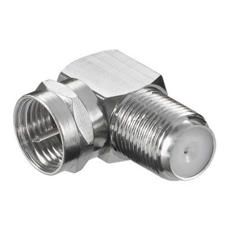 goobay F-Adapter Buchse-Stecker 90°