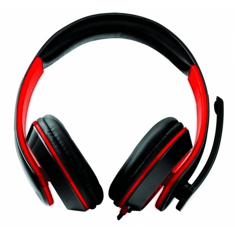 Esperanza EGH300R Casque Avec fil Arceau Jouer Noir, Rouge