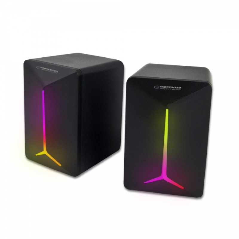 Enceintes Esperanza Rainbow Frevo RGB (Noir)