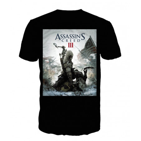 ASSASSIN'S CREED 3 - T-Shirt Black - Game Cover (XL)