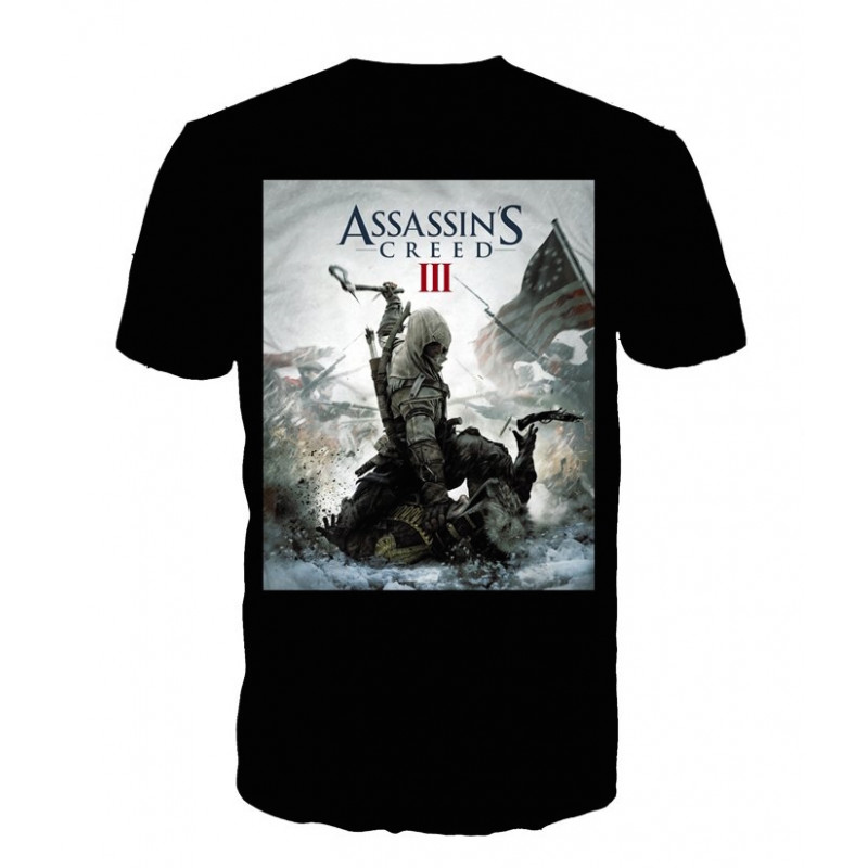 ASSASSIN'S CREED 3 - T-Shirt Black - Game Cover (XL)