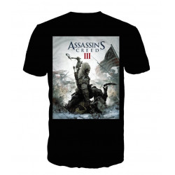 ASSASSIN'S CREED 3 - T-Shirt Black - Game Cover (M)