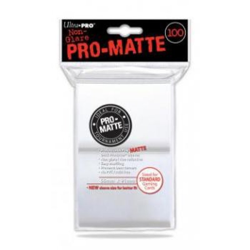 ULTRA PRO - Standard Deck Protector PRO-Matte White '100 Sleeves'