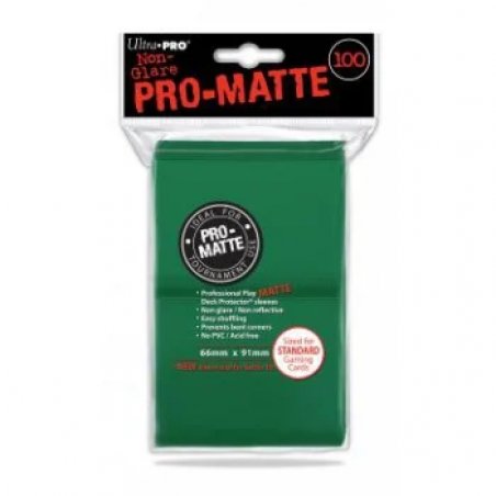 ULTRA PRO - Standard Deck Protector PRO-Matte Green '100 Sleeves'