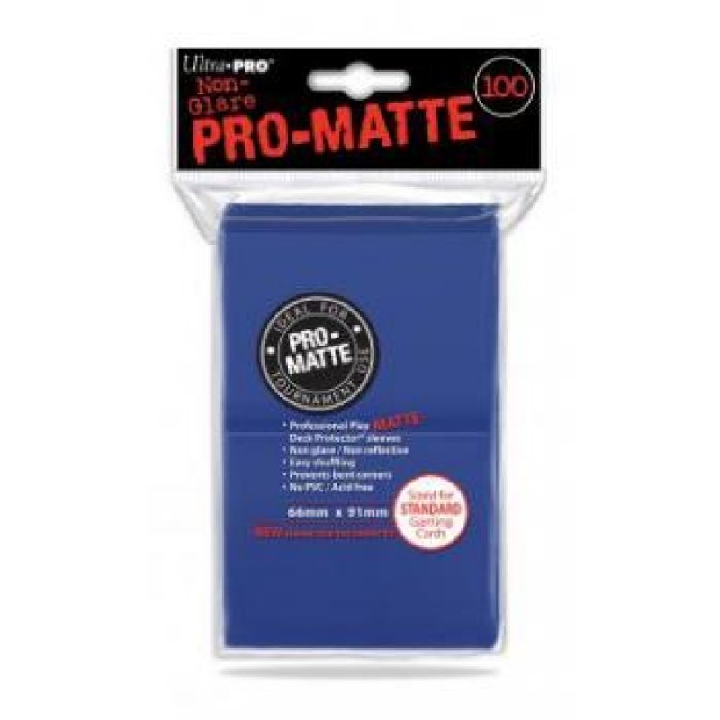 ULTRA PRO - Standard Deck Protector PRO-Matte Blue '100 Sleeves'