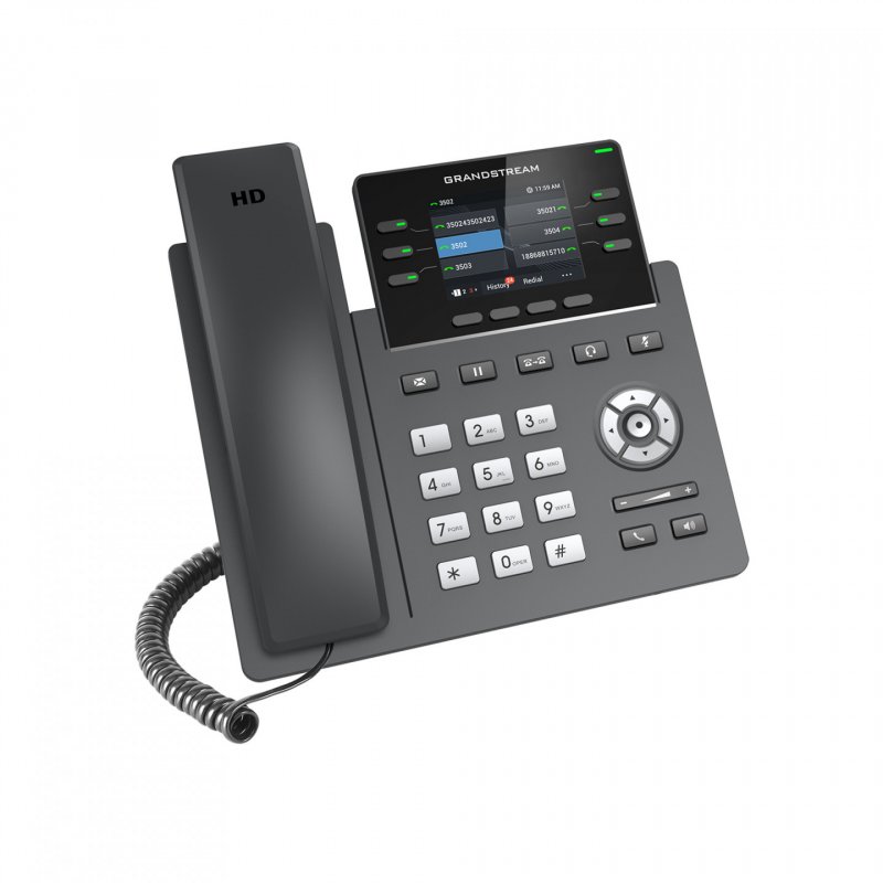 Grandstream Networks GRP2613 IP phone Black 6 lines TFT