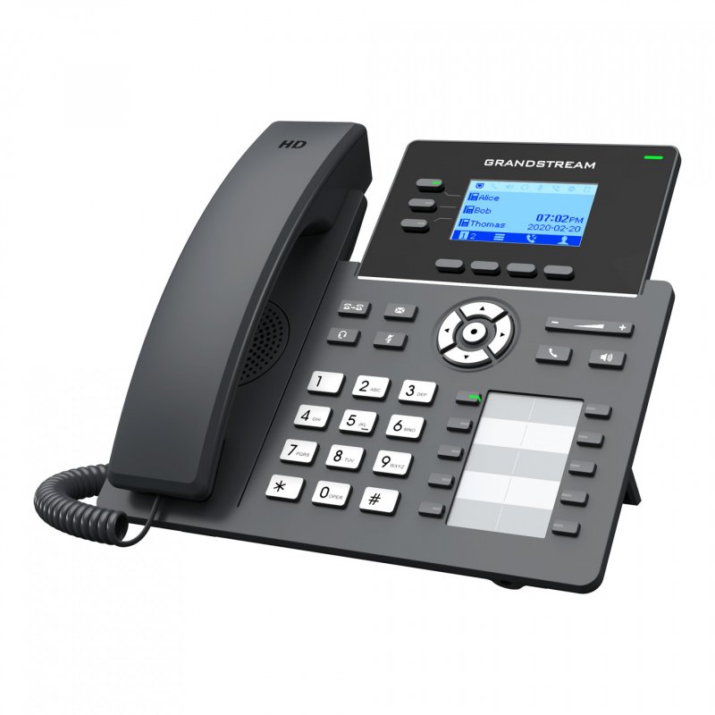 Grandstream Networks GRP2604P IP phone Black 3 lines LCD