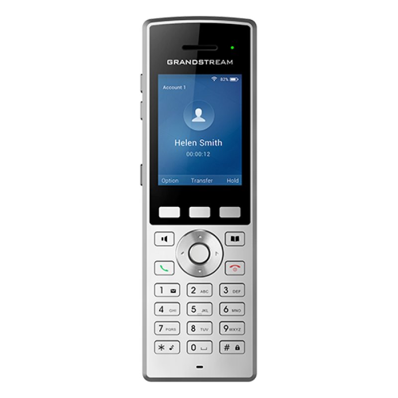 Grandstream Networks WP822 téléphone fixe Noir, Argent 2 lignes LCD Wifi