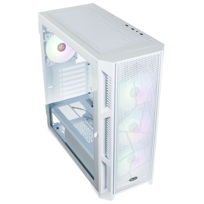Raijintek PONOS Ultra Mesh Midi-Tower, Tempered Glass - weiß
