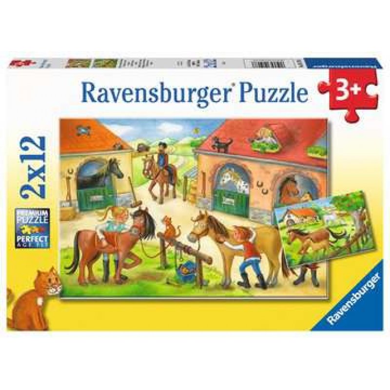 Ravensburger - Happy Days At The Stables 2x12p - 05178