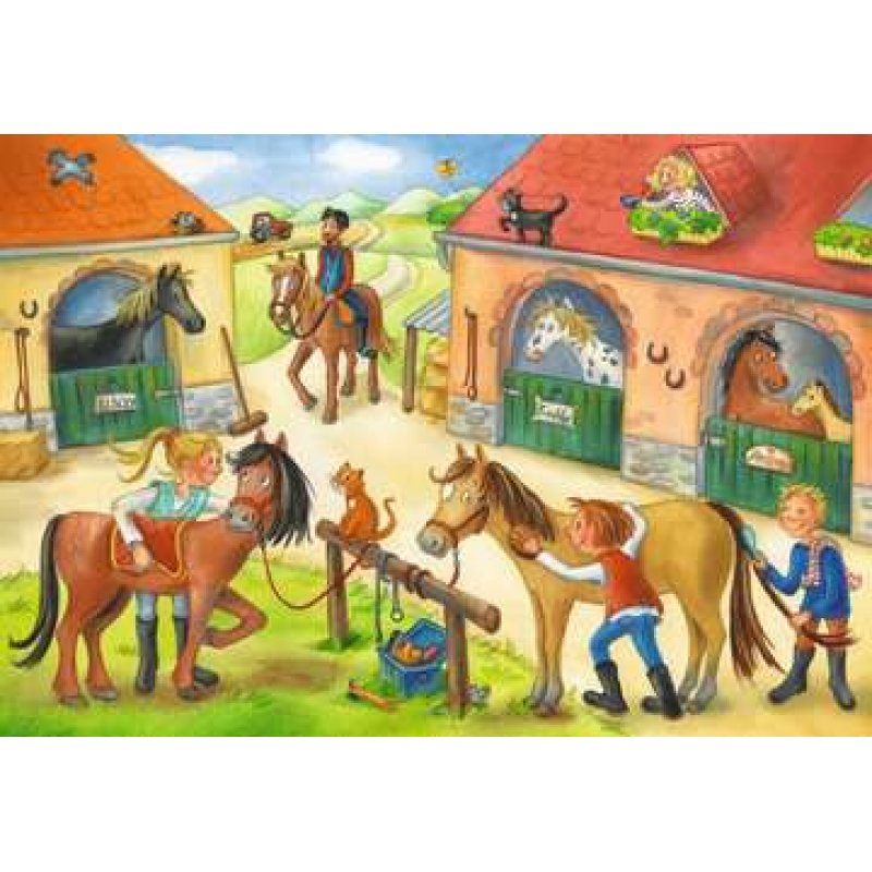 Ravensburger - Happy Days At The Stables 2x12p - 05178