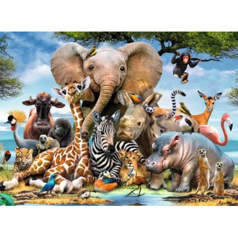 Ravensburger Puzzle 300 p XXL - Mes amis d'Afrique