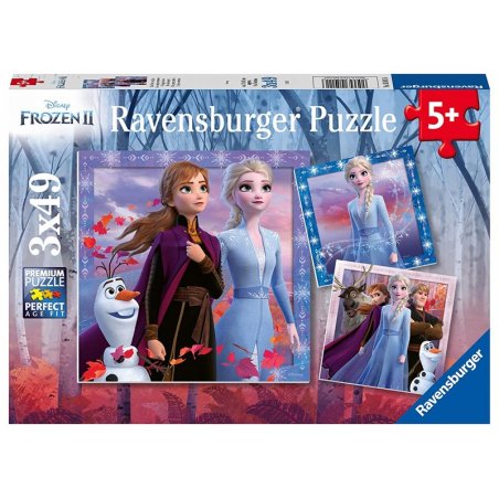 Puzzle 3D Ravensburger compatible - Disney La Reine des Neiges 2 - 3x49 pièces