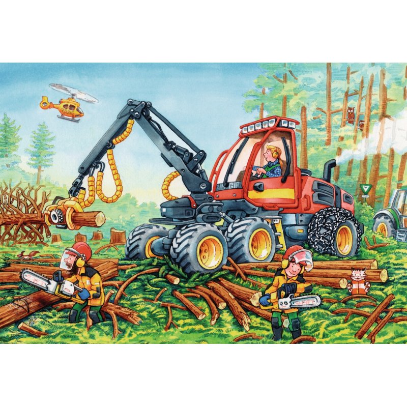 Ravensburger - Digger At Work 2x24p - 07802