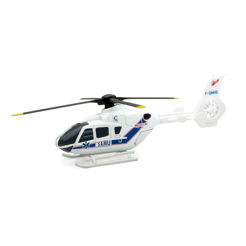 New-Ray Assortiment Helicopters Eurocopter Samu, Gendarmerie Et Securite Civile