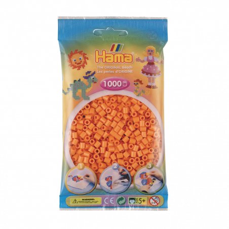 SAC 1000 PERLES ABRICOT HAMA