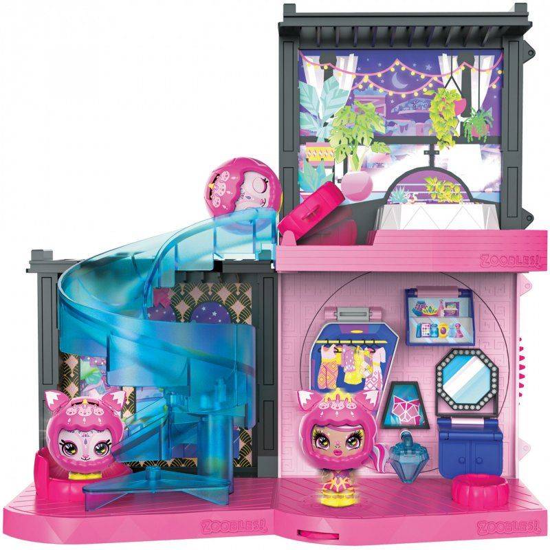 Zoobles Magic Mansion Transforming Playset with Exclusive Z-Girl Collectible Figure