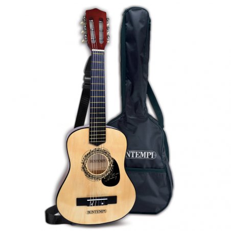 GUITARE BOIS 75CM +BANDOUL+SAC