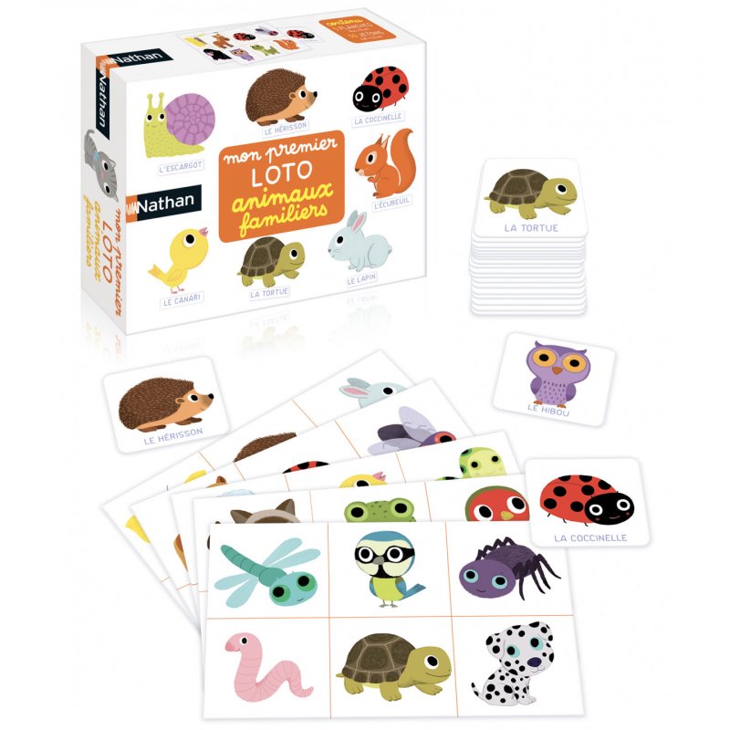 Nathan Mon premier loto animaux familiers