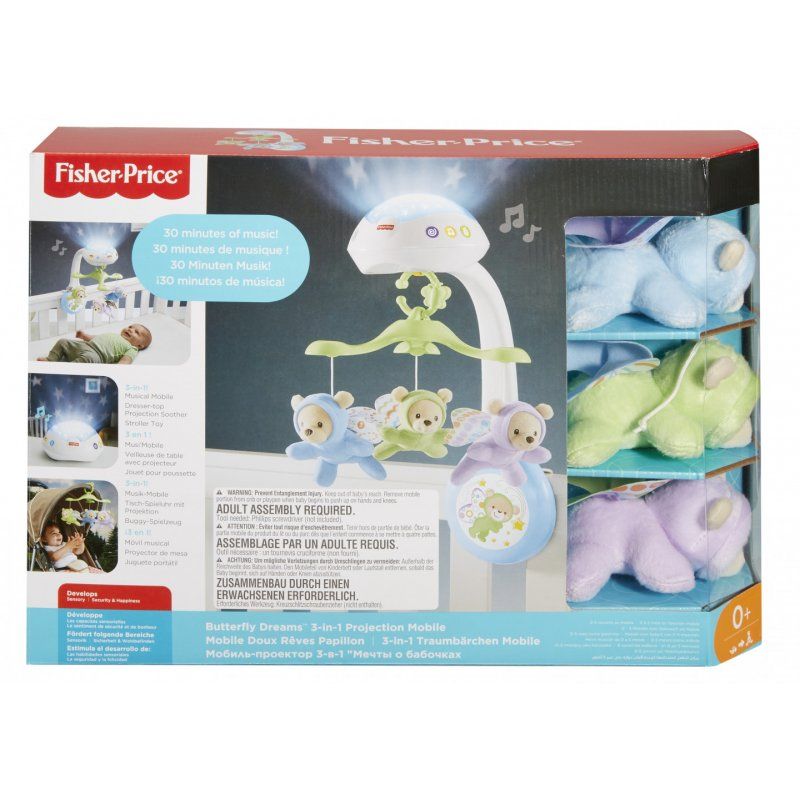 Fisher-Price Butterfly Dreams 3-In-1 Projection Mobile