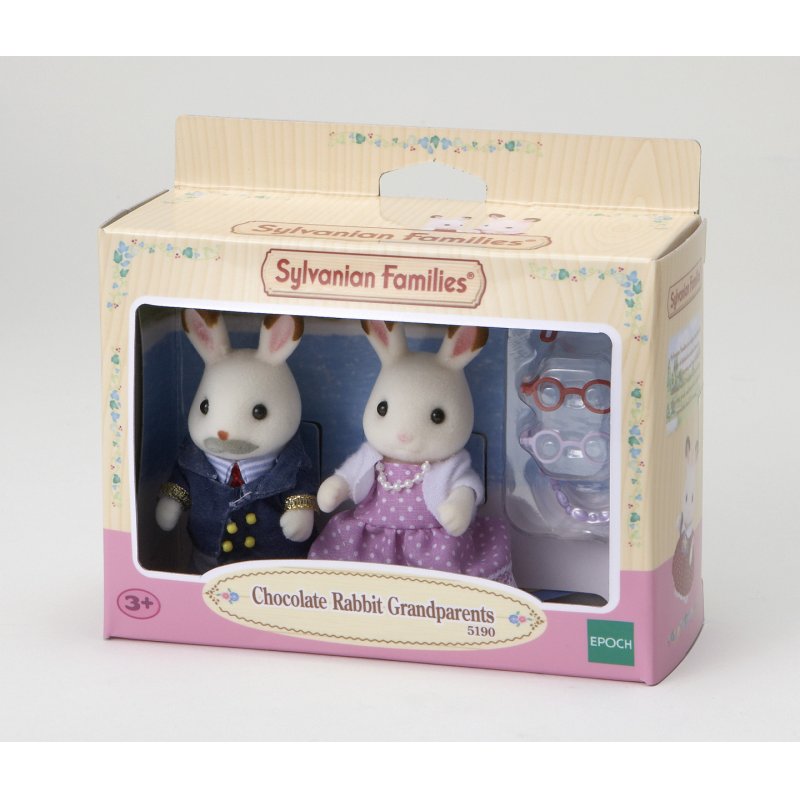 Sylvanian Families Les grands-parents lapin chocolat