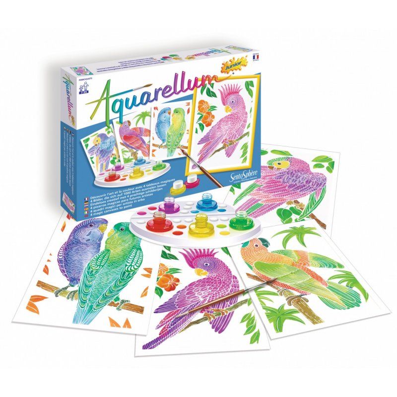 AQUARELLUM JR PERROQUETS