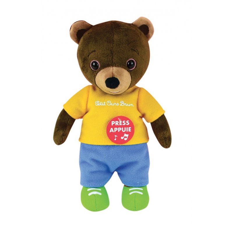 Cijep Petit Ours Brun - Peluche Musicale 20 Cm