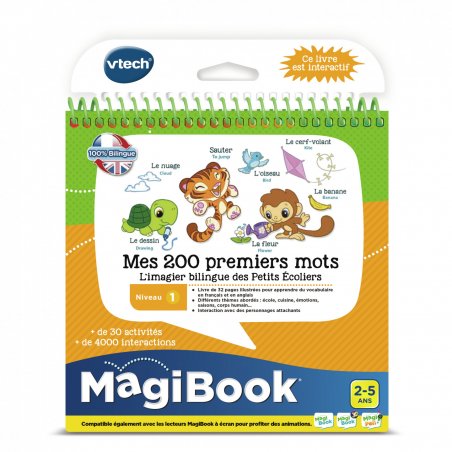 VTech MagiBook Mes 200 Premiers Mots Français/Anglais