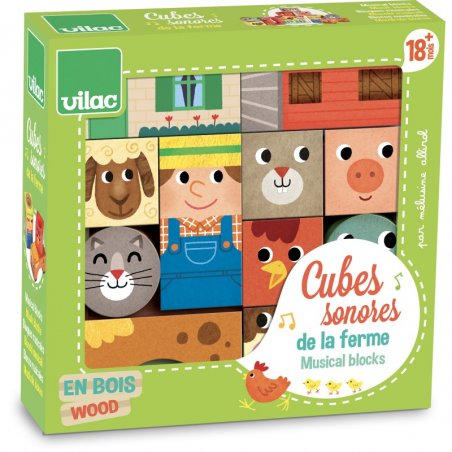 Vilac Cubes sonores de la ferme