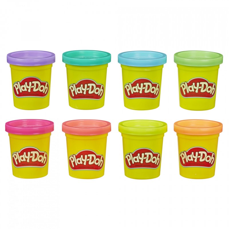 Play-Doh – 8 Pots De Pate A Modeler - Couleurs Arce-En-Ciel - 56 G Chacun
