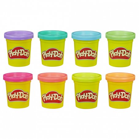 Play-Doh – 8 Pots De Pate A Modeler - Couleurs Arce-En-Ciel - 56 G Chacun