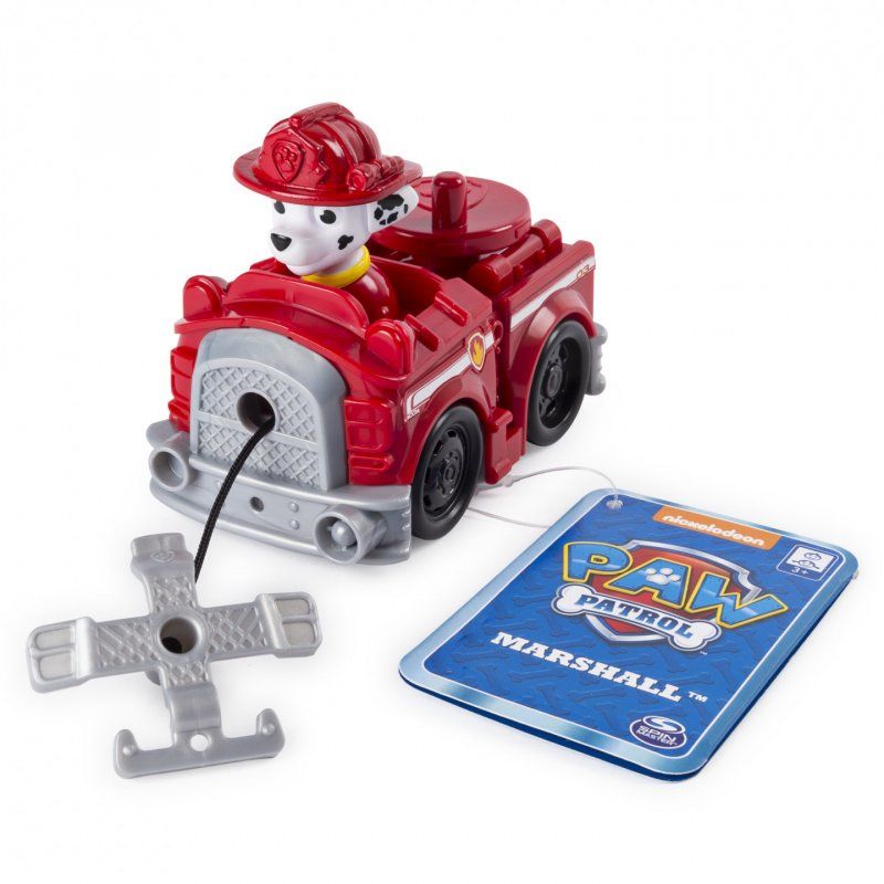 PAW Patrol LA PAT' PATROUILLE - MINI VEHICULE DE SECOURS - Véhicule de sauvetage 9 cm Avec Grappin Extensible Pat' Patr