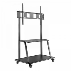 HEAVY DUTY TV CART TROLLEY SUPPORT 60 IN TO 105IN DISPLAYS