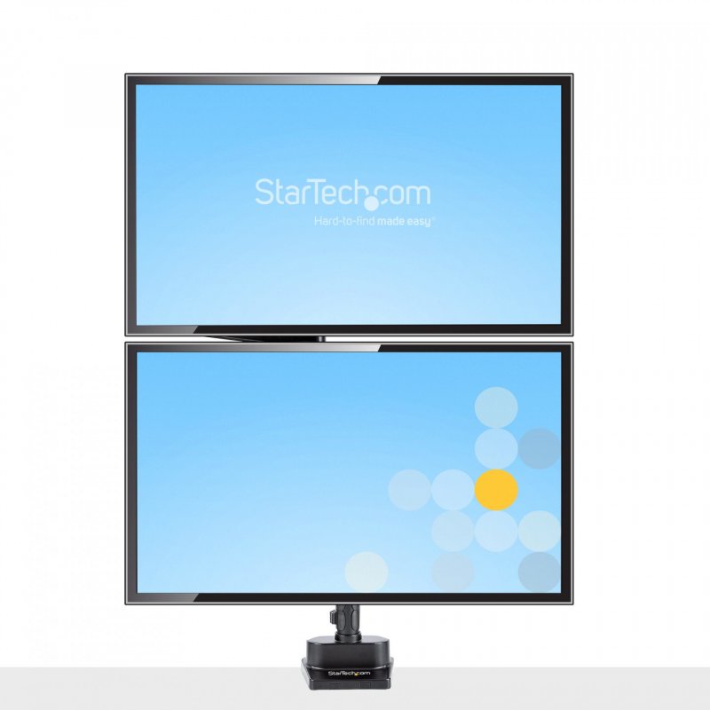 StarTech.com Desk Mount Dual Monitor Arm - Full Motion Monitor Mount for 2x VESA Displays up to 32" (17lb/8kg) - Vertica