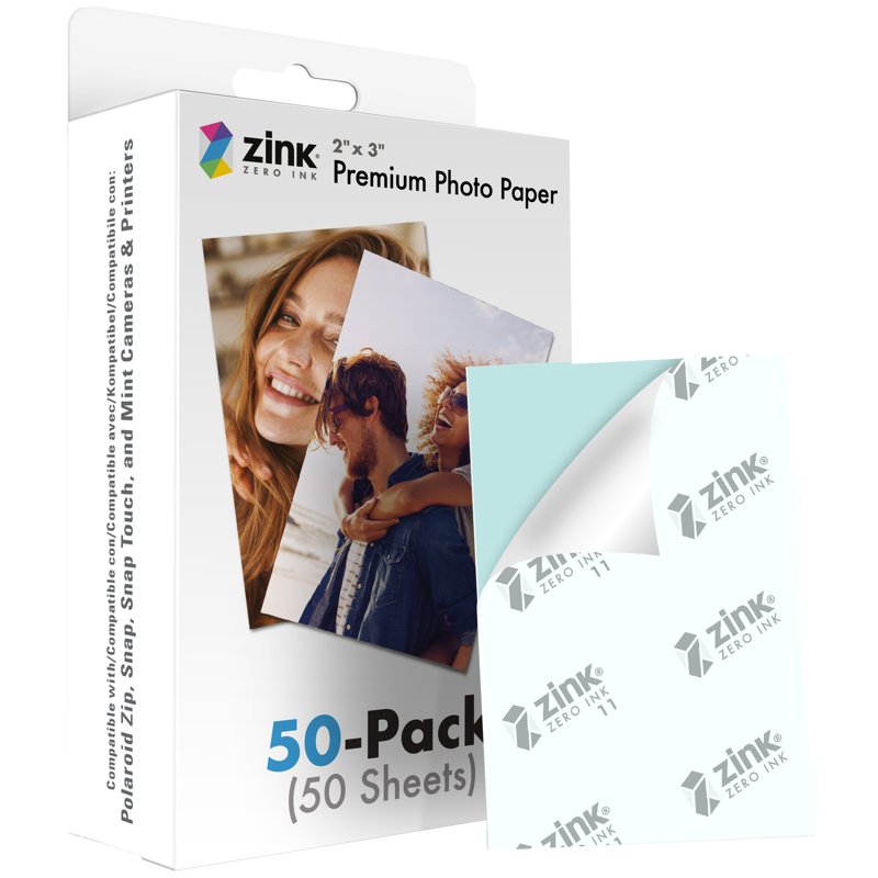 Polaroid - Zink Media 2x3 - 50 Pack
