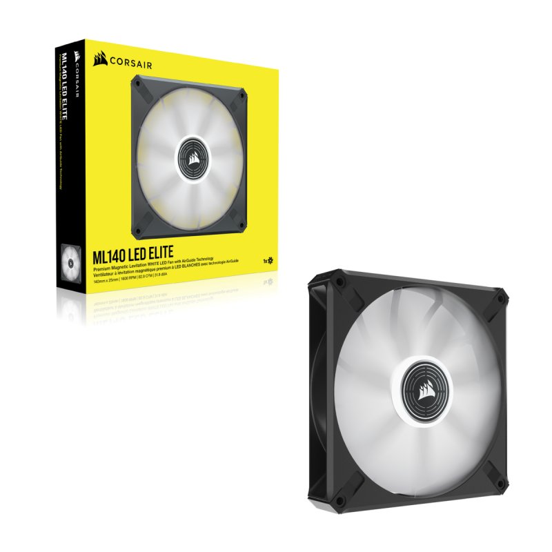 Corsair ML140 LED ELITE Boitier PC Ventilateur 12 cm Noir 1 pièce(s)