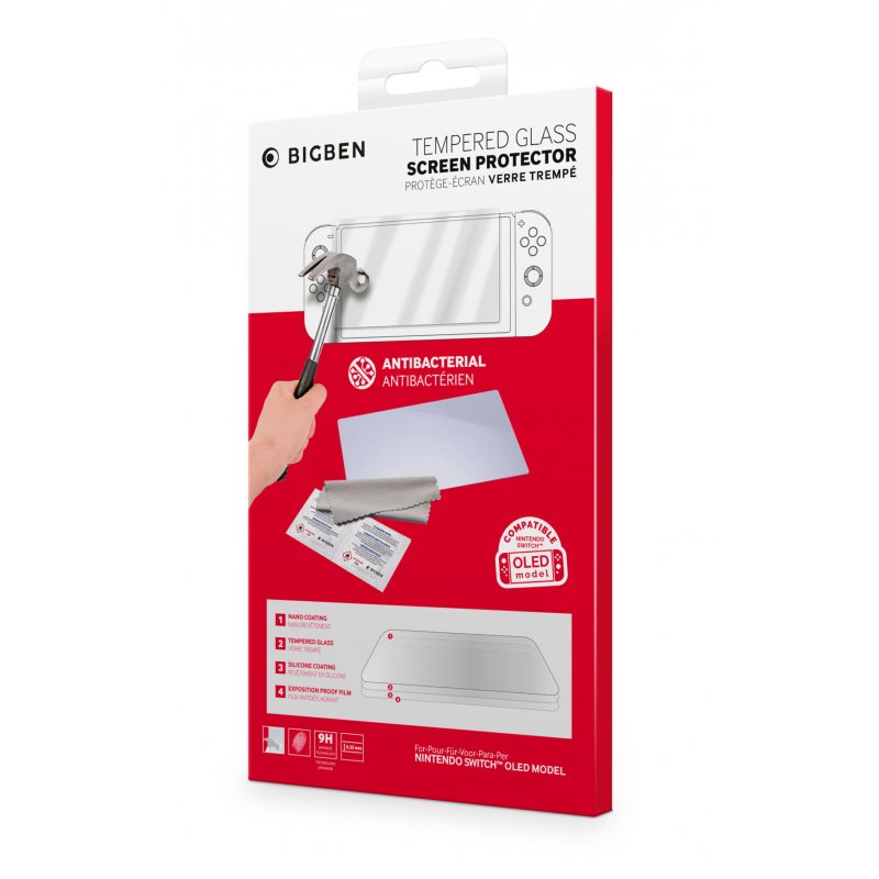 Screen Protection Kit Tempered for Nintendo Switch Oled