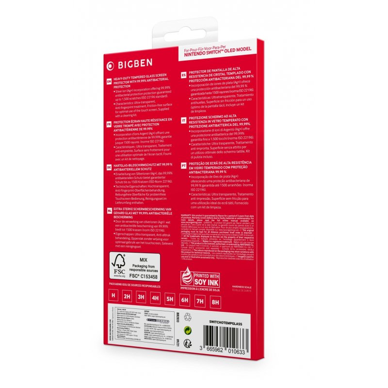 Bigben Interactive Tempered Glass Screen Protector – Switch OLED