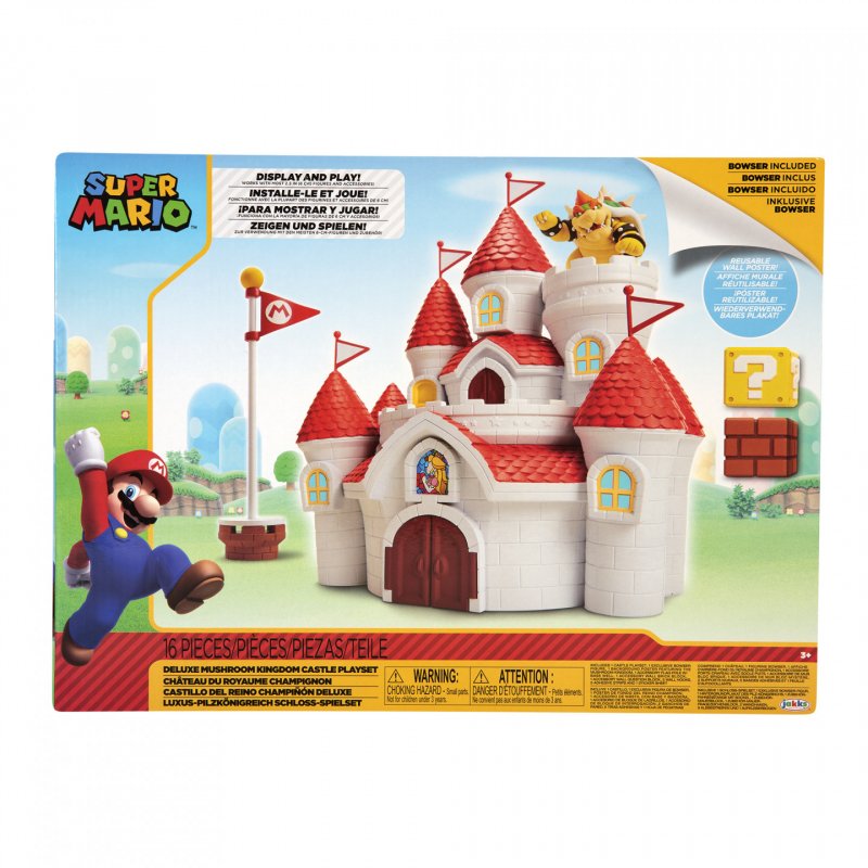 JAKKS Pacific Nintendo Deluxe Mushroom Kingdom Castle