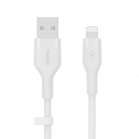 Belkin Cbl Scicone USB-A LTG 2M blc USB cable USB A USB C/Lightning White