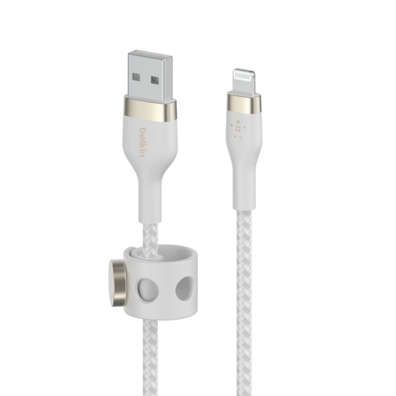 Belkin CAA010BT1MWH USB cable 1 m USB A USB C/Lightning White