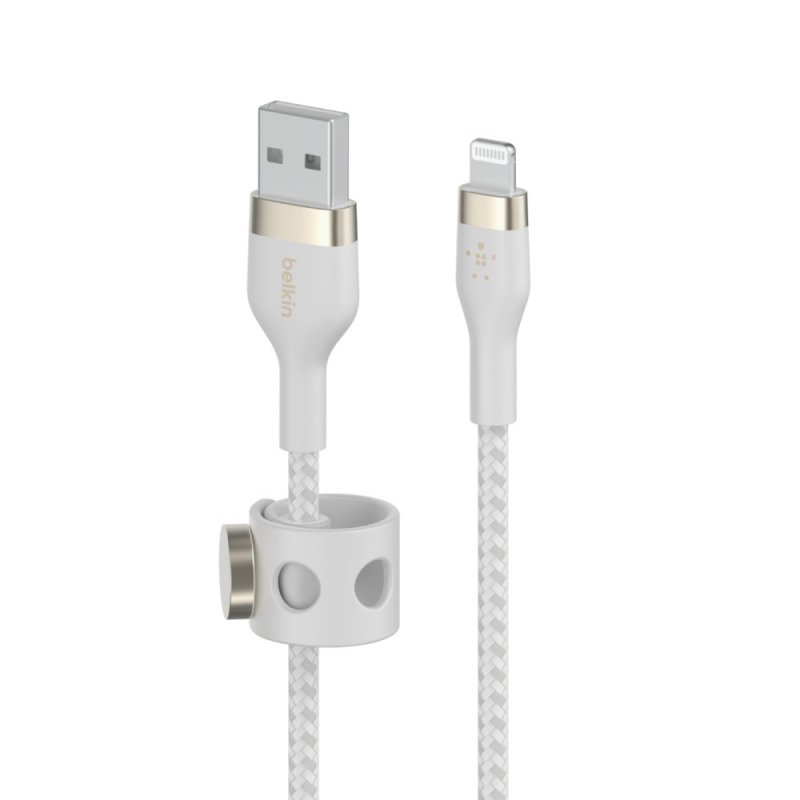 Belkin CAA010BT3MWH USB cable 3 m USB A USB C/Lightning White